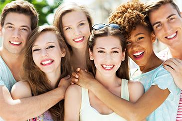 group of friends smiling in blacktown